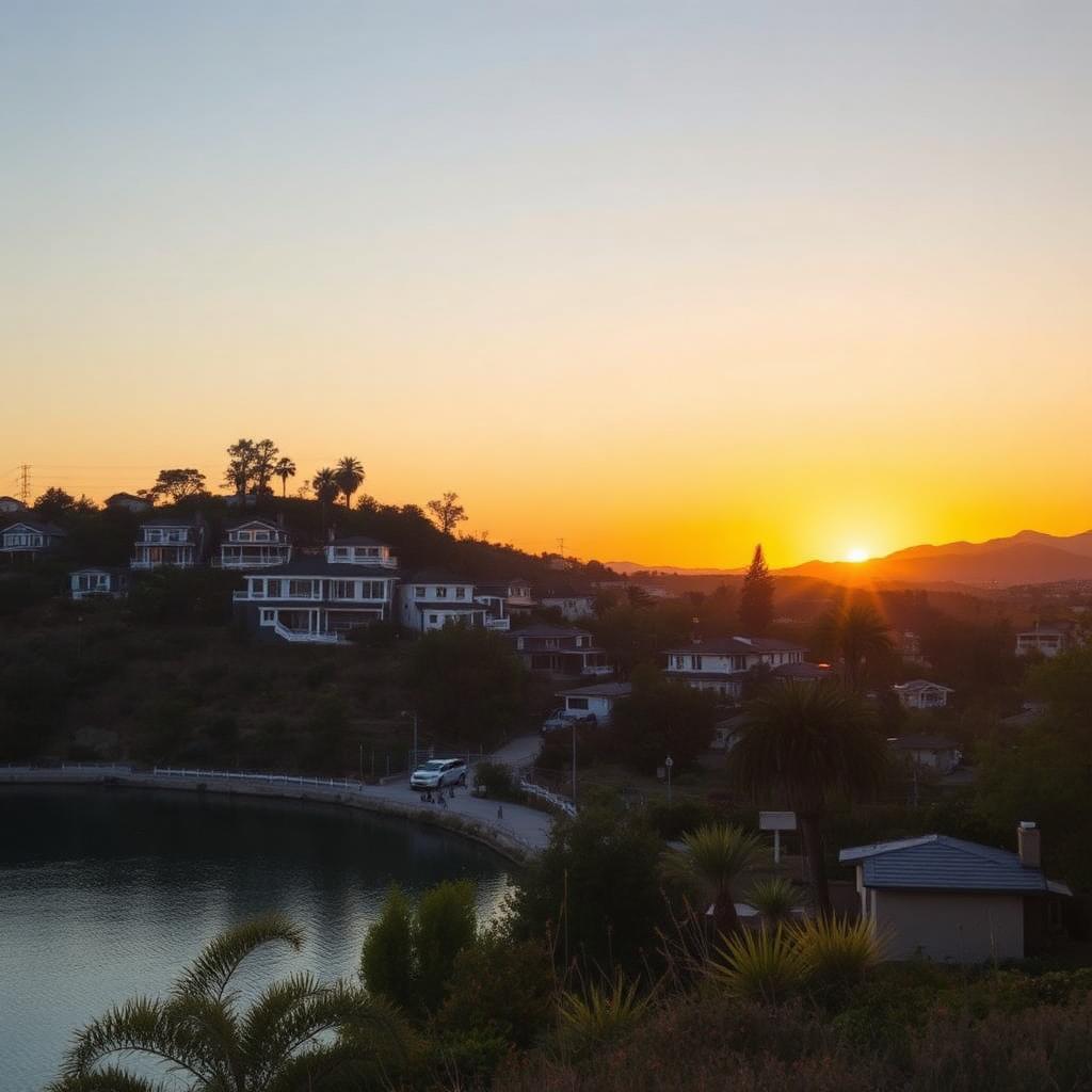 Silver Lake community in Los Angeles